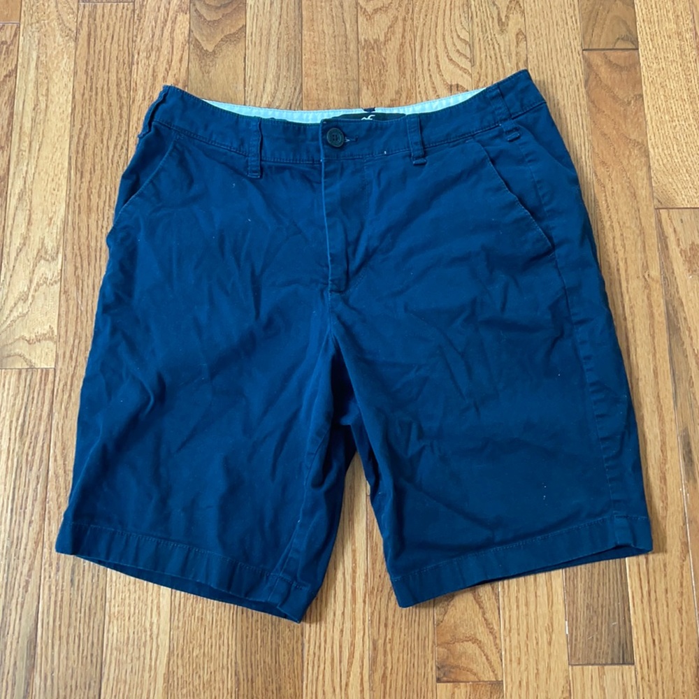 Navy blue mens hollister short